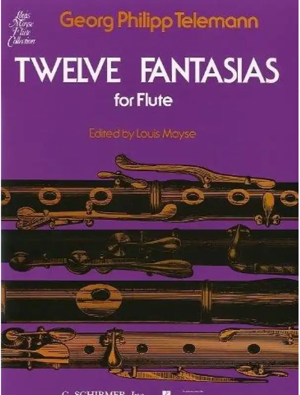 Přímo Od Výrobce Georg Philipp Telemann Twelve Fantasies For Solo Flute (noty na příčnou flétnu)