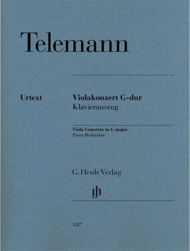Georg Philipp Telemann Viola Concerto In G Major (noty na violu, klavír) Pouze Dnes