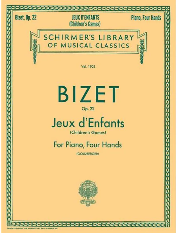 Nejlepší Cena Georges Bizet Jeux d‘Enfants / Children‘s Games, Op. 22 (noty na čtyřruční klavír)