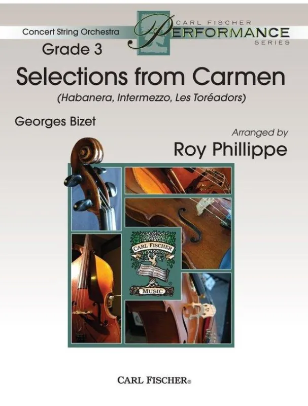 Georges Bizet Selections From Carmen (noty pro smyčcový orchestr, party, partitura) Koupit Online