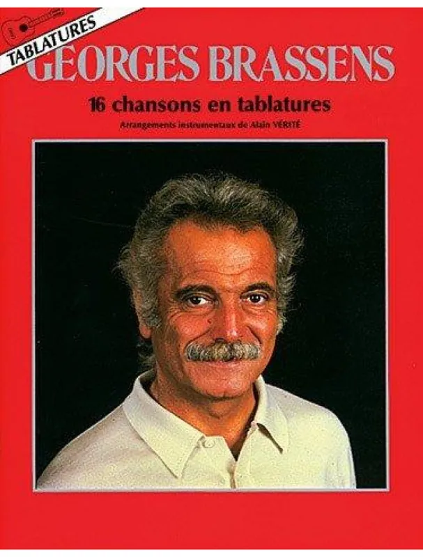 Georges Brassens 16 Chansons en Tablatures (noty, tabulatury na kytaru) Nová Kolekce