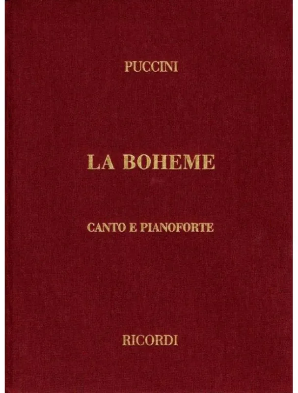 Giacomo Puccini La Boheme - IT, Hardcover (noty na klavír, zpěv) Ihned K Objednání