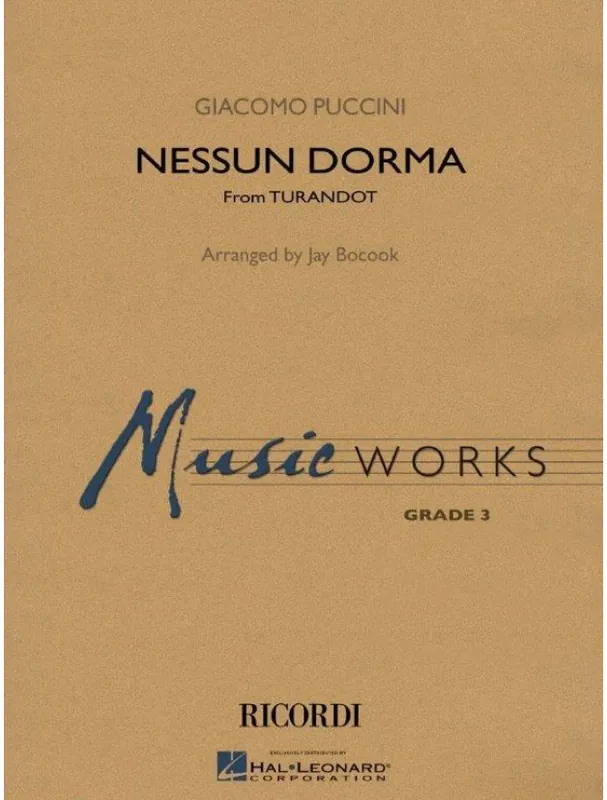 Expresní Doručení Giacomo Puccini Nessun Dorma from Turandot (noty pro koncertní orchestr, party, partitura)