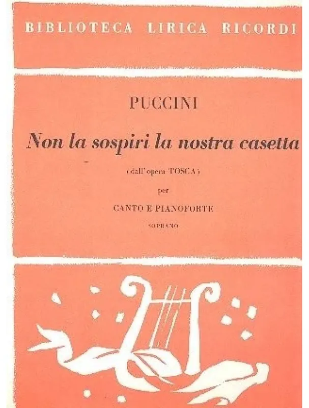 Giacomo Puccini Non La Sospiri La Nostra Casetta (noty na klavír, zpěv) Nejlepší Cena