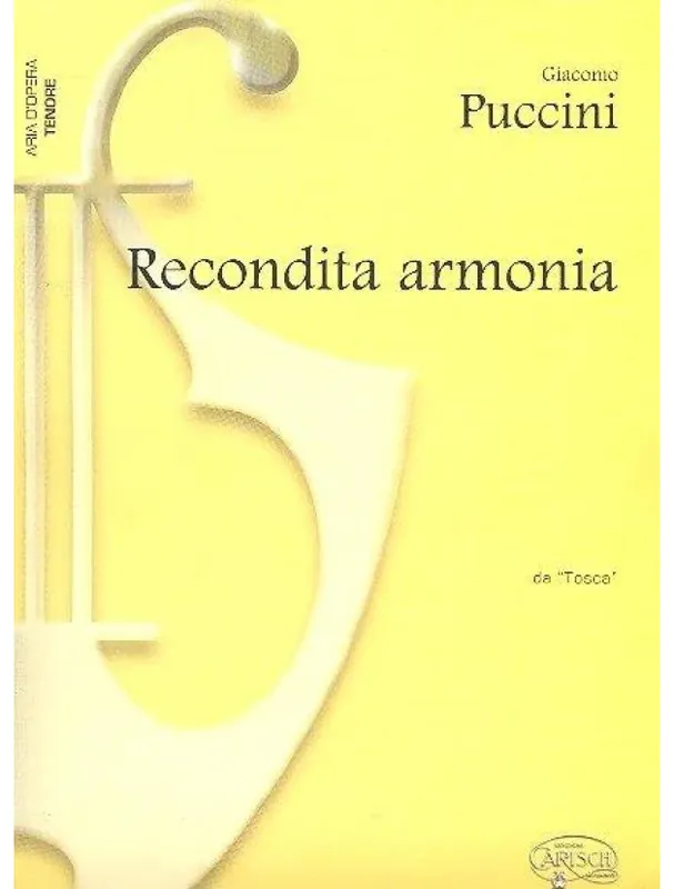 Sezónní Sleva Giacomo Puccini Recondita Armonia, da Tosca (noty na klavír, zpěv, tenor)