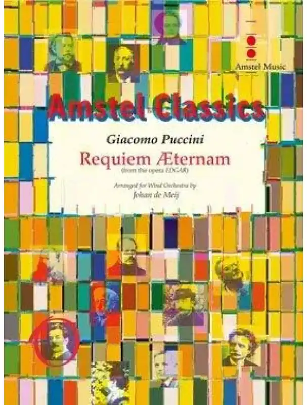 Originální Giacomo Puccini Requiem Aeternam (noty pro koncertní orchestr, party, partitura)