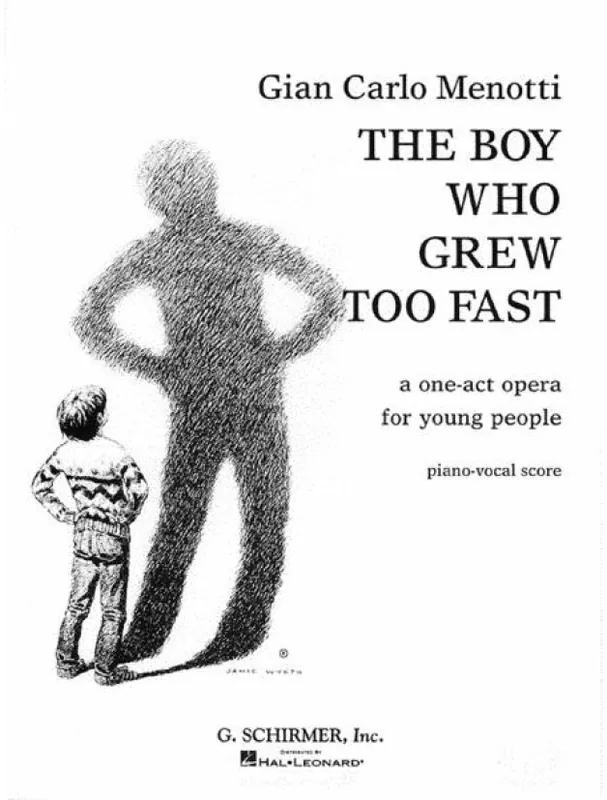 Gian Carlo Menotti The Boy Who Grew Too Fast (noty na zpěv, klavír) Nízká Cena
