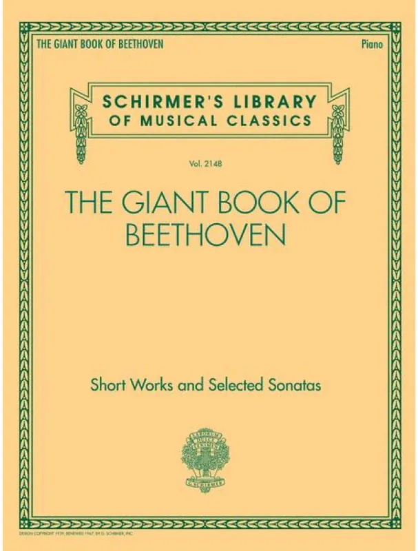 Super Cena Giant Book of Beethoven (noty na klavír)