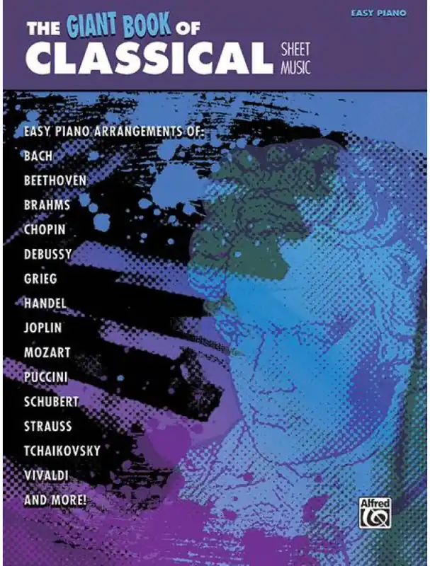 Originální Giant Book of Classical Sheet Music (noty na snadný klavír)