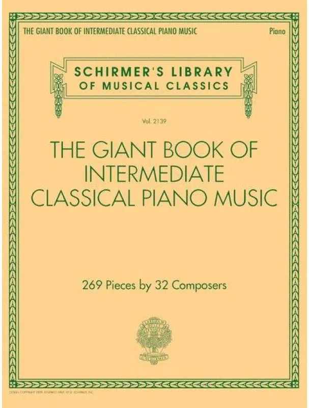 Giant Book of Intermediate Classical Piano Music (noty na klavír) Zlevněný
