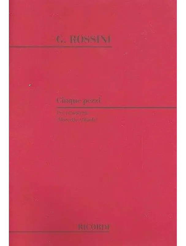 Super Cena Gioachino Rossini 5 Pezzi (noty na klavír)