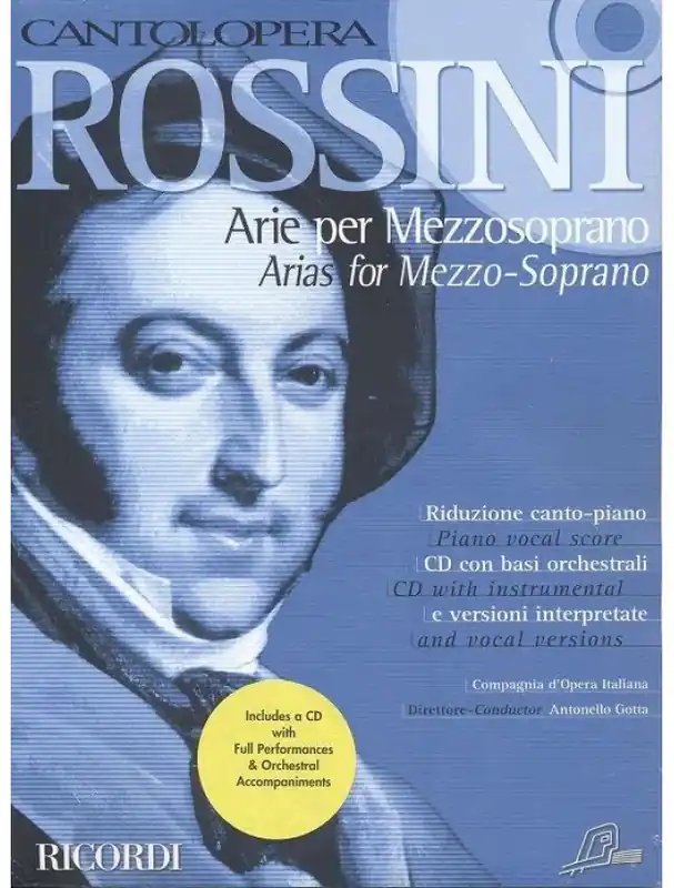 Gioachino Rossini Cantolopera - Arie Per Mezzosoprano (noty na klavír, zpěv)(+audio) Objednat Nyní