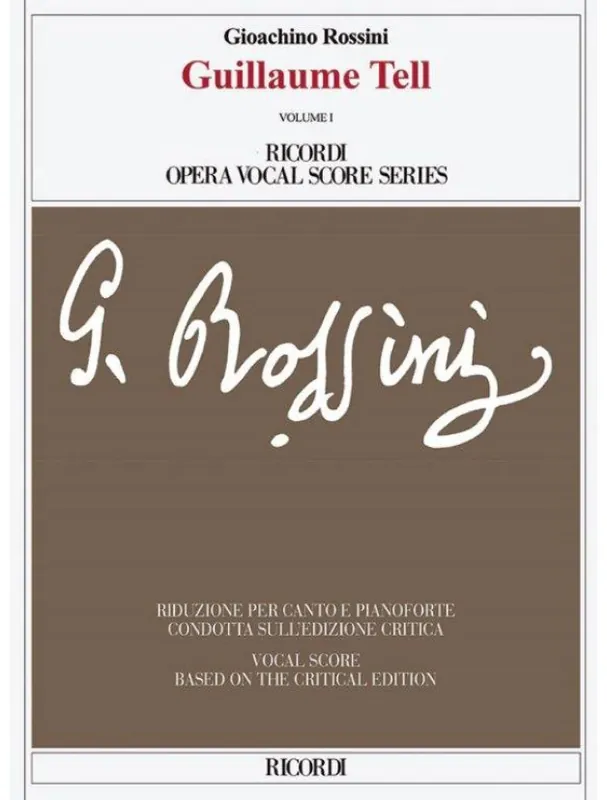 Gioachino Rossini Guillaume Tell - French (noty na klavír, zpěv) Top Prodej