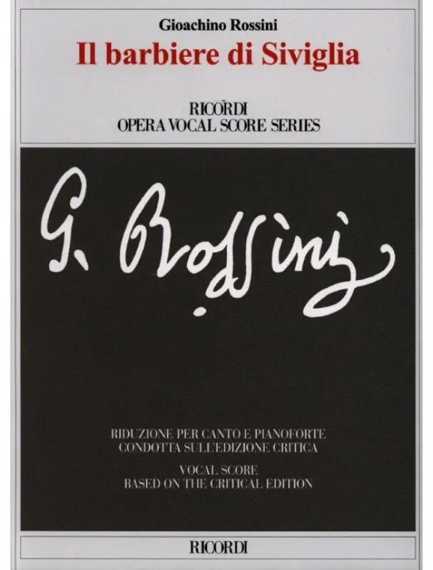 Nejprodávanější Gioachino Rossini Il barbiere di Siviglia - IT (noty na klavír, zpěv)