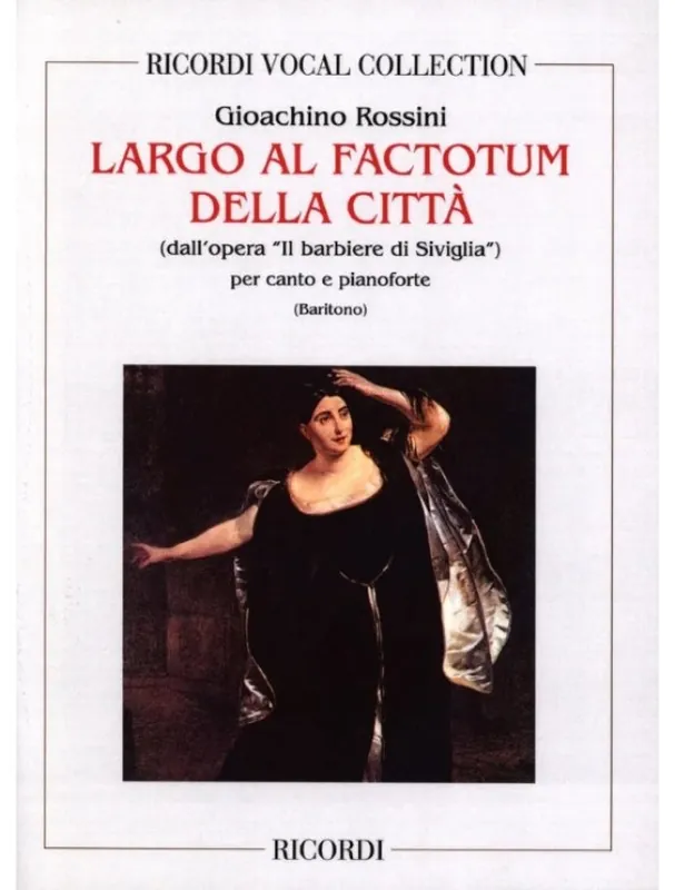 Ihned K Objednání Gioachino Rossini Largo al factotum della citta (noty na klavír, zpěv)