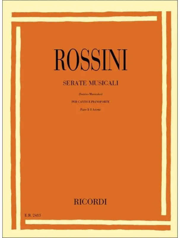 Gioachino Rossini Serate Musicali 1 (noty na klavír, zpěv) Speciální Cena