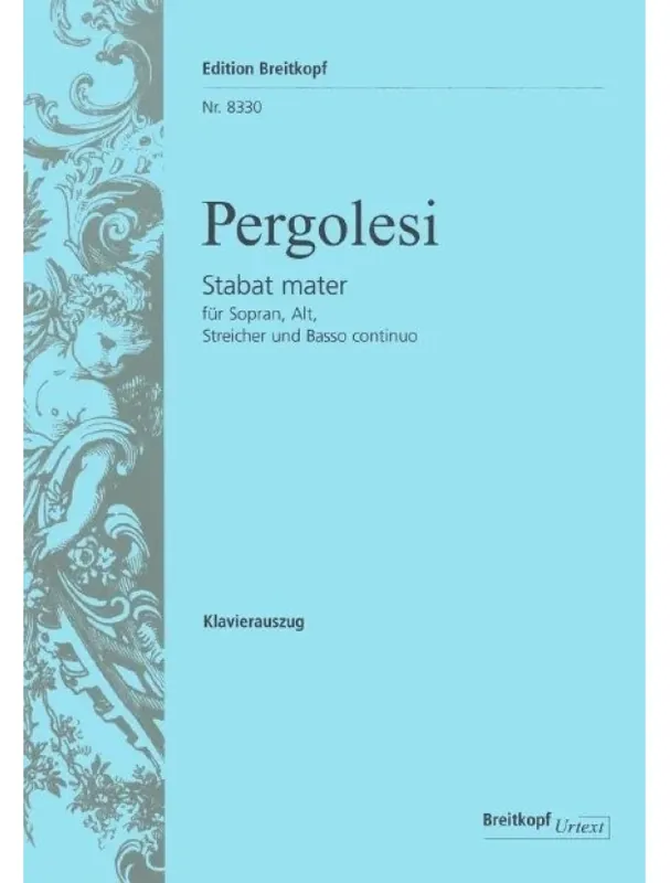 Bezpečná Platba Giovanni Battista Pergolesi Stabat Mater (noty pro zpěv, klavír)