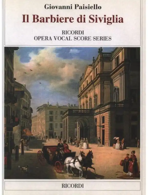 Vrácení Zdarma Giovanni Paisiello Il barbiere di Siviglia, IT (noty na klavír, zpěv)