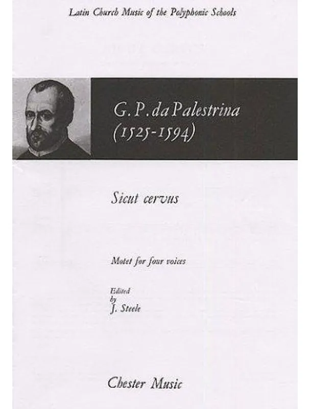 Giovanni Palestrina Sicut Cervus (Steele) (noty na sborový zpěv SATB) - SADA 5 ks Levný