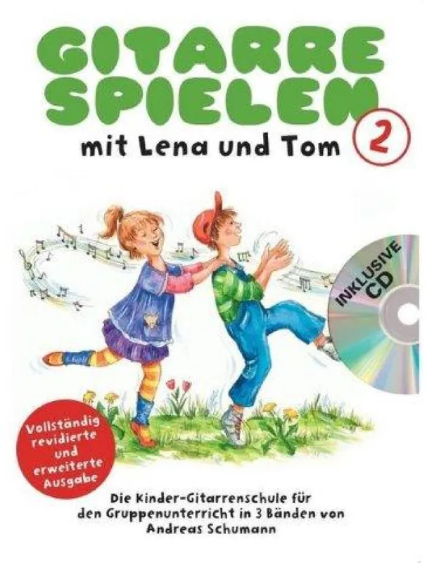 Gitarre Spielen Mit Lena Und Tom - Band 2 (noty na kytaru) (+audio) Zlevněný