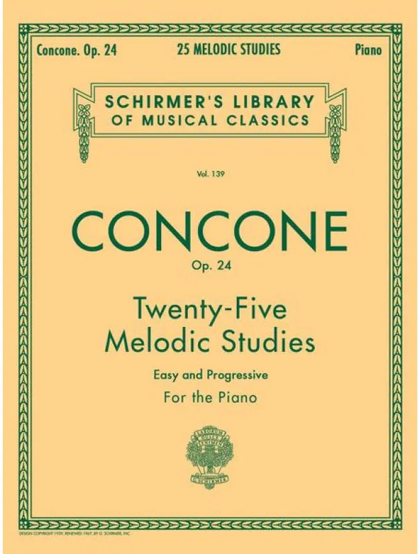 Giuseppe Concone 25 Melodic Studies, Op. 24 (noty na klavír) Koupit Online