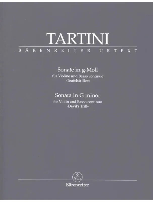 Must-Have Giuseppe Tartini Sonate in G-Moll, Teufelstriller (noty na housle, basso continuo)
