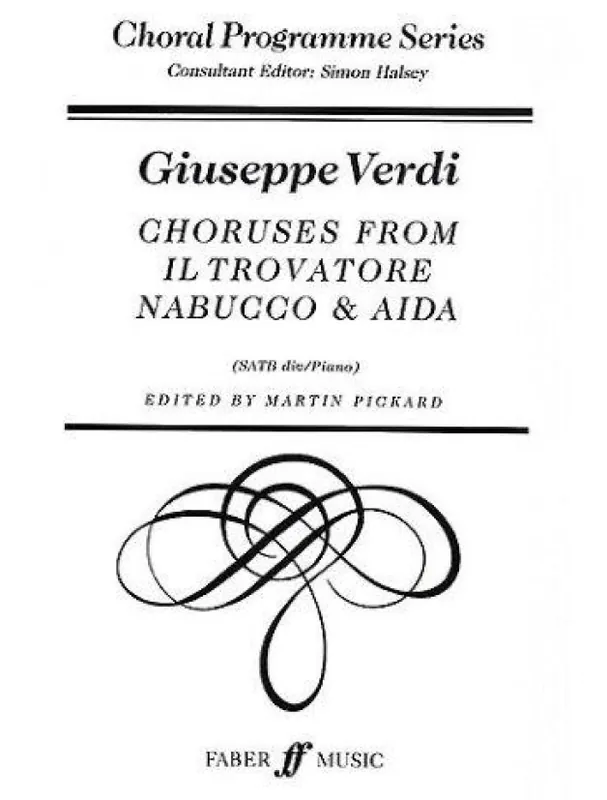 Giuseppe Verdi Choruses From Il Trovatore, Nabucco & Aida (noty na sborový zpěv SATB, klavír) Bezpečná Platba