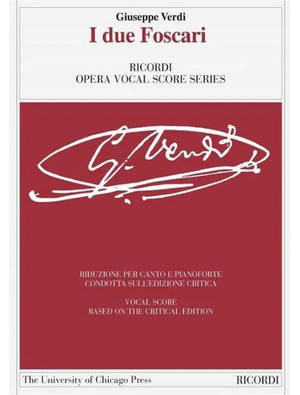 Giuseppe Verdi I due Foscari (noty na klavír, zpěv) Nejlepší Volba
