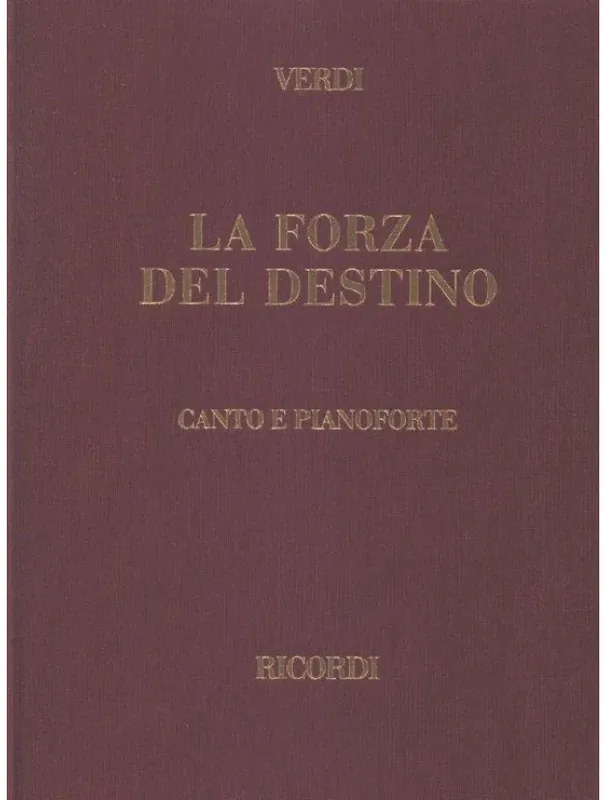 Giuseppe Verdi La forza del destino - IT, Hardcover (noty na klavír, zpěv) Rychlé Dodání