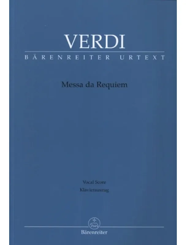 Jen Po Omezenou Doba Giuseppe Verdi Messa da Requiem (noty na klavír, zpěv)