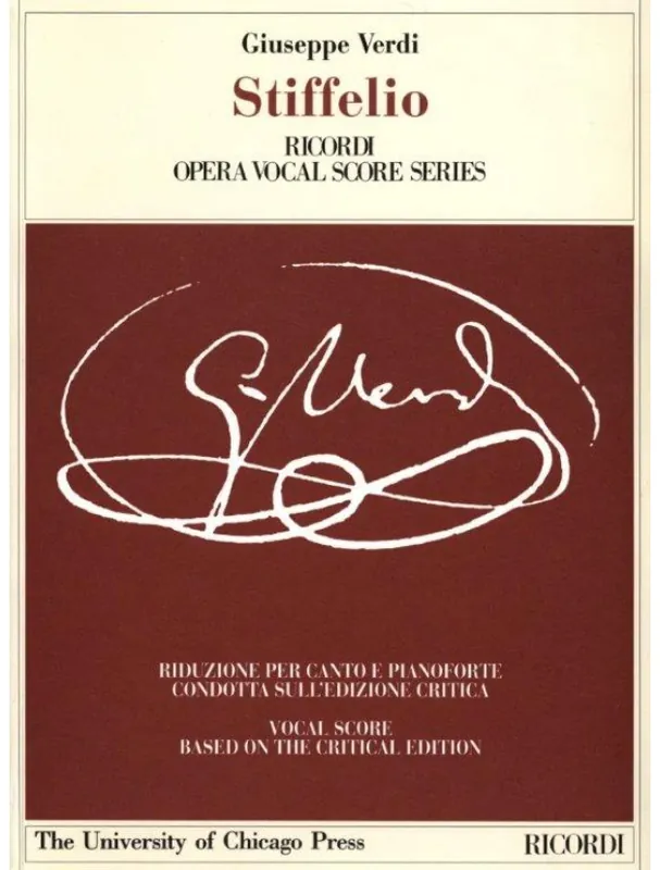 Akční Cena Giuseppe Verdi Stiffelio - IT (noty na klavír, zpěv)