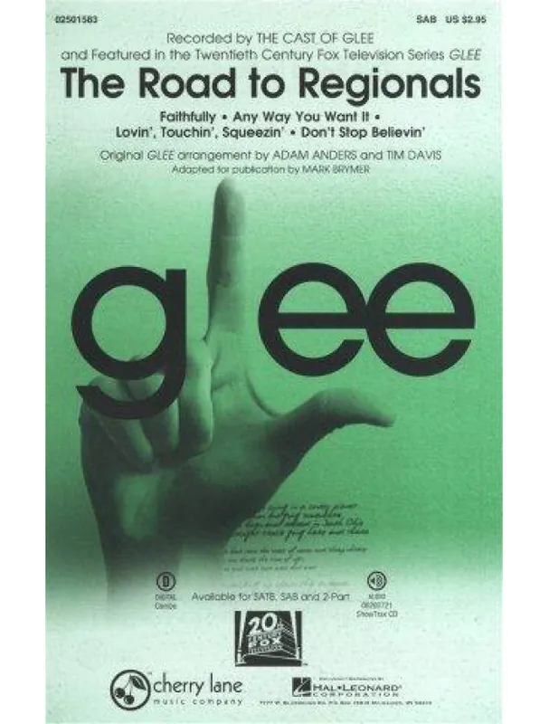 Glee The Road To Regionals (SAB) (noty pro sborový zpěv, klavír) - SADA 5 ks Sleva