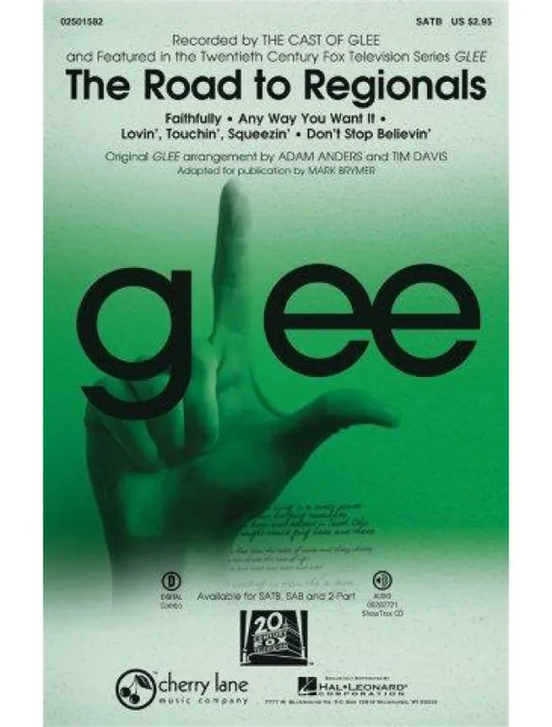 Nejprodávanější Glee The Road To Regionals (SATB) (noty pro sborový zpěv, klavír) - SADA 5 ks