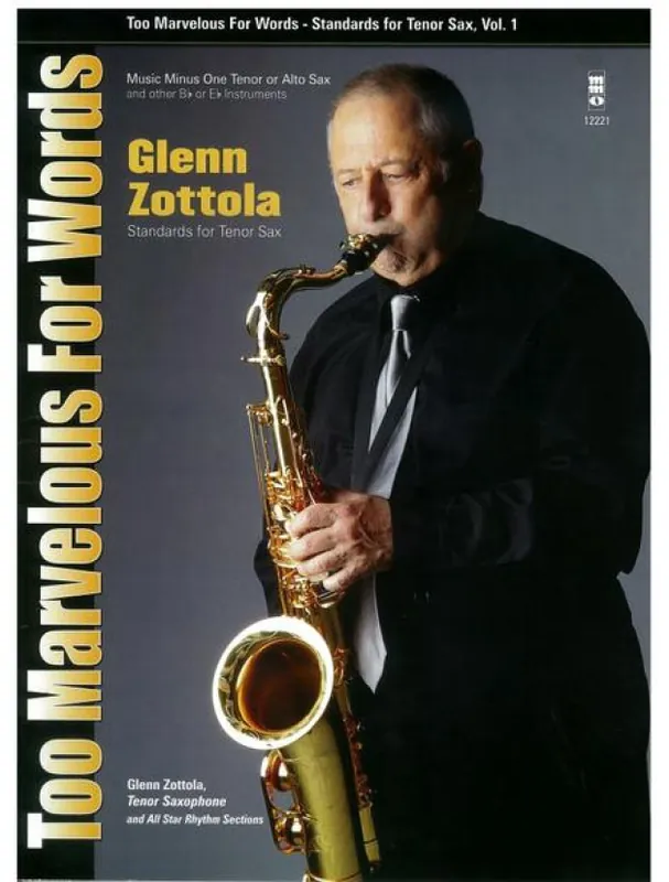 Glenn Zottola Too Marvelous for Words 1 (noty na tenorsaxofon) (+audio) Značkový
