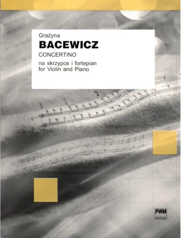 Dokud Zásoby Vydrží Grazyna Bacewicz Concertino (noty na housle, klavír)