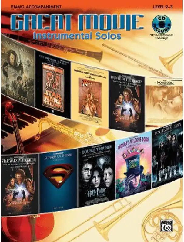 Great Movie Instrumental Solos (noty, klavírní doprovody) (+audio) Hit Sezóny