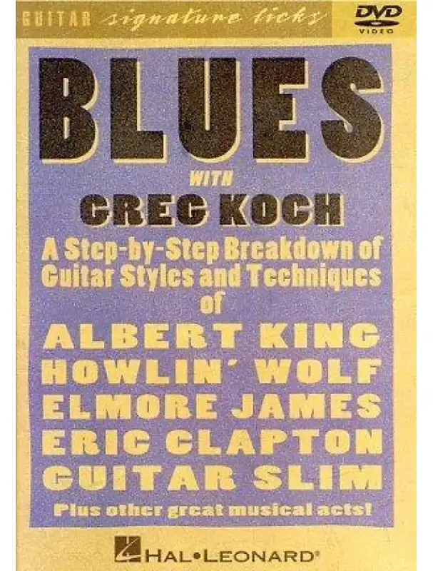 Finální Výprodej Greg Koch Blues - Guitar Signature Licks (video škola hry na kytaru)