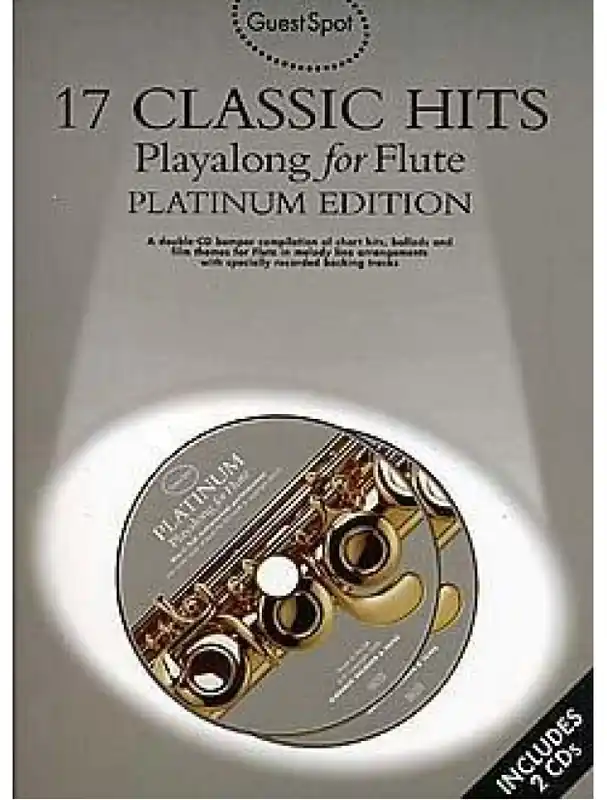 Jen Po Omezenou Doba Guest Spot 17 Classic Hits Playalong for Flute Platinum Edition (noty, příčná flétna) (+audio)