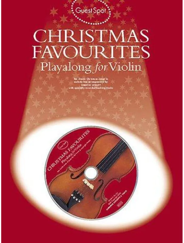 Víkendová Akce Guest Spot Christmas Favourites Playalong For Violin (noty, housle) (+audio)