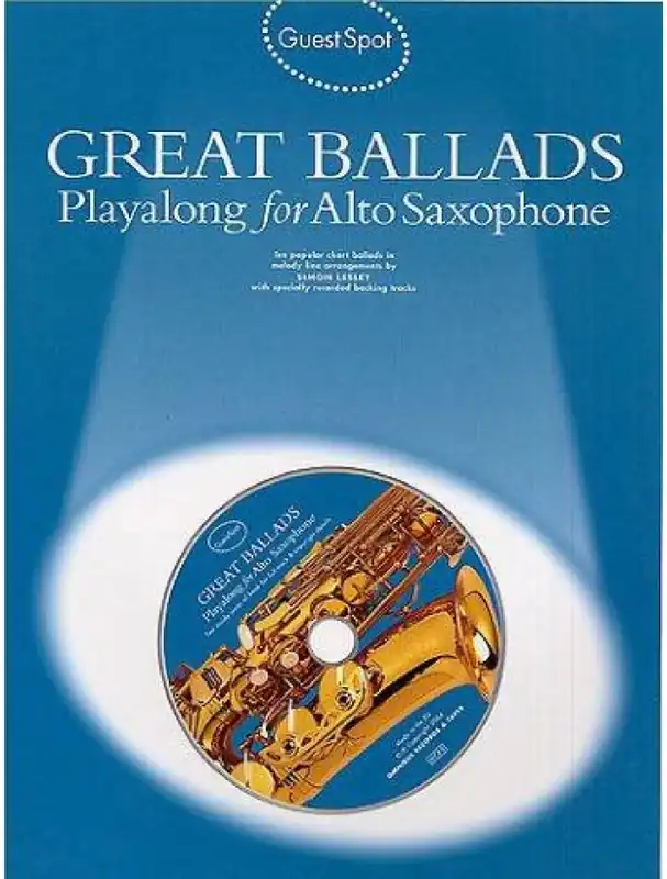 Guest Spot Great Ballads Playalong For Alto Saxophone (noty, altsaxofon) (+audio) Horká Nabídka