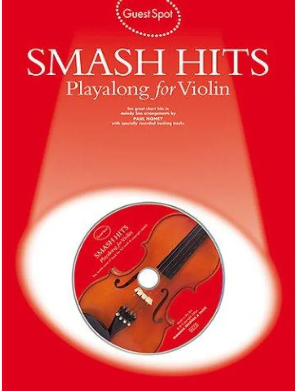 Časově Omezené Guest Spot Smash Hits Playalong For Violin (2004 Edition) (noty, housle) (+audio)