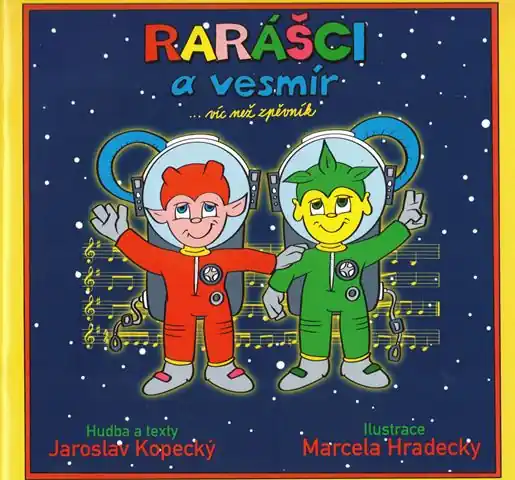Rarášci a vesmír - zpěvník je interaktivní noty, melodie a akordové značky Omezená Nabídka