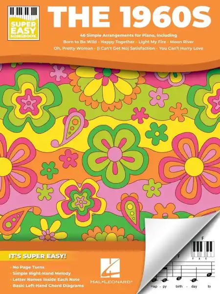 Odeslání Ihned The 1960s - Super Easy Songbook - 46 jednoduchých melodií z let 1960