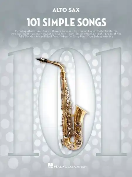 Aktuální 101 Simple Songs - 101 jednoduchých písní pro altový saxofon