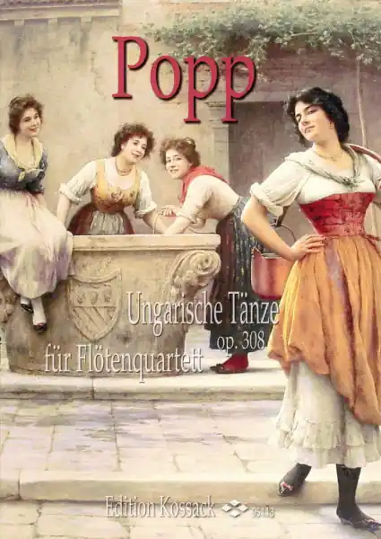 Koupit Online Ungarische Tänze für Flötenquartett op. 308 - Maďarské tance pro flétnové kvarteto