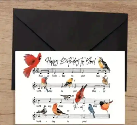 Přání bez textu s písní Happy Birthday Nízká Cena