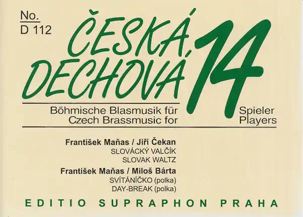 Zlevněný Slovácký valčík a Svítáníčko pro malý dechový orchestr
