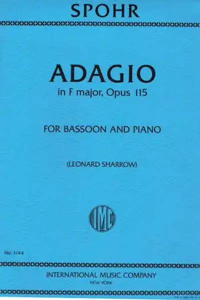 Levný Adagio Fa Op.115 (Sharrow) - pro fagot a klavír