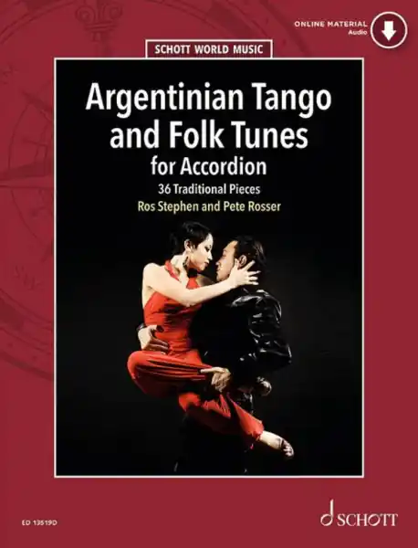 Akce Argentinian Tango and Folk Tunes for Accordion - 36 tradičním skladeb pro akordeon
