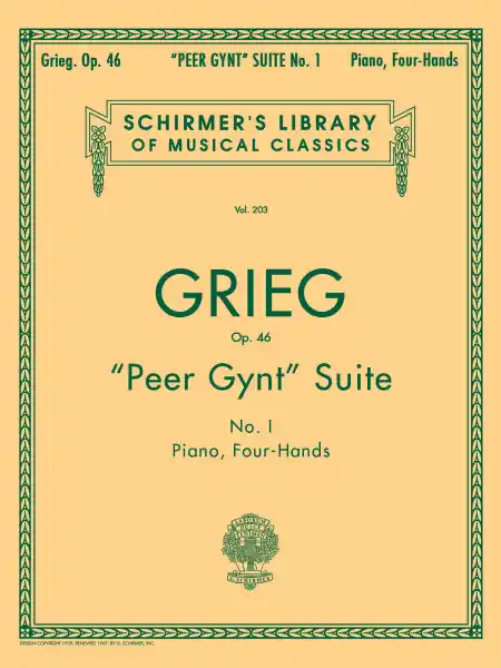 Peer Gynt Suite No. 1 Op. 46 - One Piano, Four Hands - noty pro čtyřruční klavír Speciální Cena